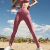 7/8 High-Waist Airlift Legging - Pink Wild Rose