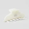 90'S Claw Clip - White Pearl