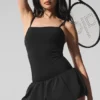 Airbrush Love Match Tennis Dress - Black