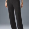 Cashmere High-Waist Plush Waffle Pant - Dark Heather Grey