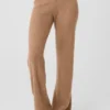 Cashmere High-Waist Plush Waffle Pant - Toasted Almond