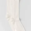 Cashmere Mesh Sock - Ivory