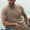 Cotton Cashmere Ever Soft Short Sleeve Crew - Gravel