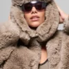 Faux Fur Starstruck Hat - Oat