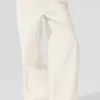 High-Waist Origin Wide Leg Track Pant - Ivory