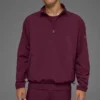Light Weight Takeaway Track Pullover - Burgundy