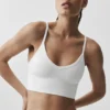 Seamless Modal Ribbed Delight Bralette - White