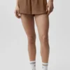 Semi-Sheer Golden Hour Mid-Rise Short - Sun Kissed Brown
