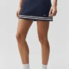 Tennis Club Sweater Knit Skirt - Navy/Ivory