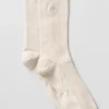 Unisex Half-Crew Understated Sock - Bone