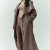 Wool Blend Nightfall Long Coat - Alpine Cocoa Heather