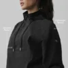 1/4 Zip Go Time Pullover - Black