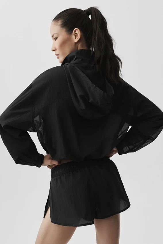 1/4 Zip Go Time Pullover - Black