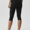 16" High-Waist Airbrush Capri - Black