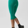 16" High-Waist Airbrush Capri - Emerald Isle