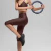 16'' High-Waist Airlift Capri - Brownstone