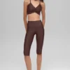 16'' High-Waist Airlift Capri - Brownstone