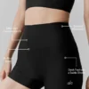 3" Airlift High-Waist Sleek Short - Black