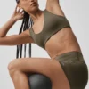 3" Alo Softsculpt High-Waist Precision Short - Olive Tree
