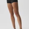 3" Alo Softsculpt Low-Rise Foldover Short - Black