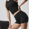 3" Alosoft High-Waist Carefree Short - Black