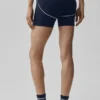 4" Airbrush High-Waist Heart Throb Short - Navy/White