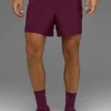 5" Adapt Running Short - Burgundy