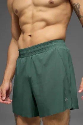 5″ Adapt Running Short – Clover Green