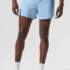 5" Adapt Running Short - Seashell Blue