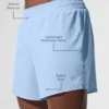 5" Adapt Running Short - Seashell Blue