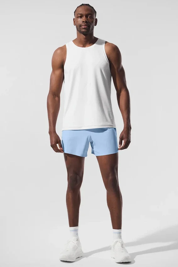 5" Adapt Running Short - Seashell Blue