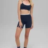 5" Airbrush Double up Short - Navy/White