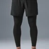 5" Revival 2-in-1 Pant - Black/Black
