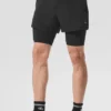 5" Revival 2-in-1 Short - Black/Black