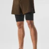 5" Revival 2-in-1 Short - Espresso/Black