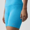 5" Seamless Ribbed Favorite Short - Azure Blue