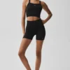 5" Seamless Ribbed Favorite Short - Black