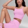 5" Seamless Ribbed Favorite Short - Candy Heart Pink