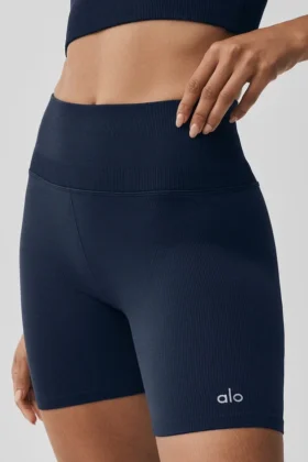 5″ Seamless Ribbed Favorite Short – Navy