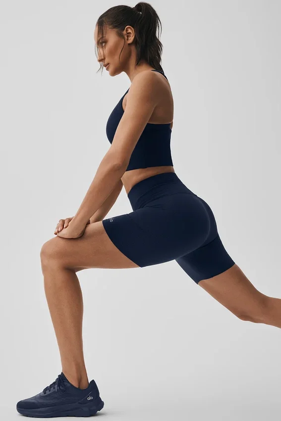 5" Seamless Ribbed Favorite Short - Navy