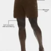 5" Shift Knit Short - Espresso