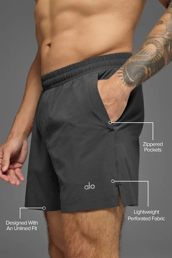 5" Traction Running Short - Anthracite