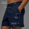 5" Traction Running Short - Navy
