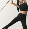 7/8 High-Waist Airbrush Legging - Black