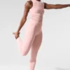7/8 High-Waist Airbrush Legging - Pink Quartz