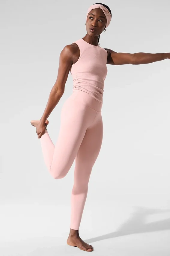 7/8 High-Waist Airbrush Legging - Pink Quartz
