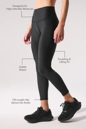 7/8 High-Waist Airlift Legging – Black