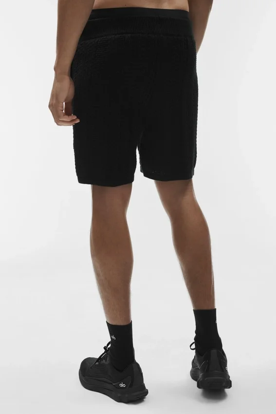 7" Coastline Knit Short - Black