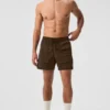 7" Crinkle Nylon Excursion Cargo Short - Espresso