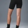 7" High-Waist Biker Short - Black